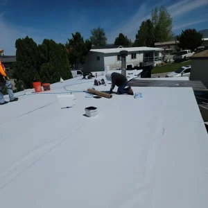 TPO Commercial Roofing In Progress 2